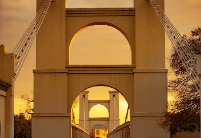 Suspension bridge of Waco